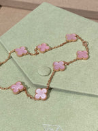 [Clover Jewelry]CLOVER 10 MOTIFS PINK NECKLACE