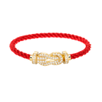 [Clover Jewelry]CHANCE GROSSE 8-FIGUREN-SCHNALLE VOLLDIAMANT-ARMBAND GOLD