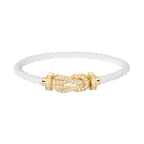 [Clover Jewelry]CHANCE GROSSE 8-FIGUREN-SCHNALLE VOLLDIAMANT-ARMBAND GOLD