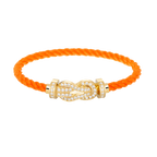 [Clover Jewelry]CHANCE GROSSE 8-FIGUREN-SCHNALLE VOLLDIAMANT-ARMBAND GOLD