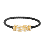 [Clover Jewelry]CHANCE GROSSE 8-FIGUREN-SCHNALLE VOLLDIAMANT-ARMBAND GOLD