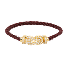 [Clover Jewelry]CHANCE GROSSE 8-FIGUREN-SCHNALLE VOLLDIAMANT-ARMBAND GOLD