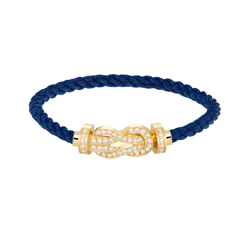 [Clover Jewelry]CHANCE GROSSE 8-FIGUREN-SCHNALLE VOLLDIAMANT-ARMBAND GOLD