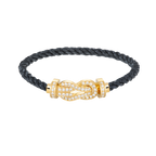 [Clover Jewelry]CHANCE GROSSE 8-FIGUREN-SCHNALLE VOLLDIAMANT-ARMBAND GOLD