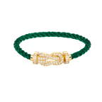 [Clover Jewelry]CHANCE GROSSE 8-FIGUREN-SCHNALLE VOLLDIAMANT-ARMBAND GOLD