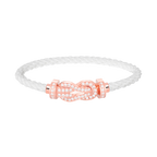 [Clover Jewelry]CHANCE LARGE 8 FIGURE BUCKLE FULL DIAMOND BRACELET ROSE GOLD
