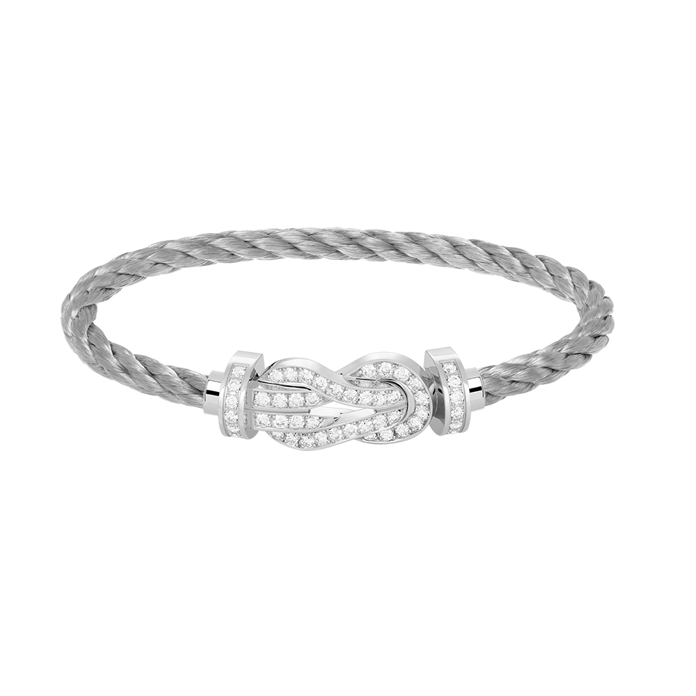 [Klee Schmuck]CHANCE GROSSES 8ER-SCHNALLEN-VOLLDIAMANTENARMBAND SILBER
