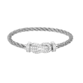[Klee Schmuck]CHANCE GROSSES 8ER-SCHNALLEN-VOLLDIAMANTENARMBAND SILBER