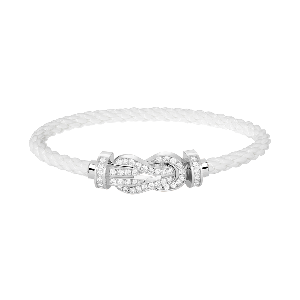 [Klee Schmuck]CHANCE GROSSES 8ER-SCHNALLEN-VOLLDIAMANTENARMBAND SILBER
