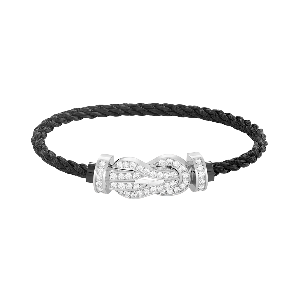 [Klee Schmuck]CHANCE GROSSES 8ER-SCHNALLEN-VOLLDIAMANTENARMBAND SILBER