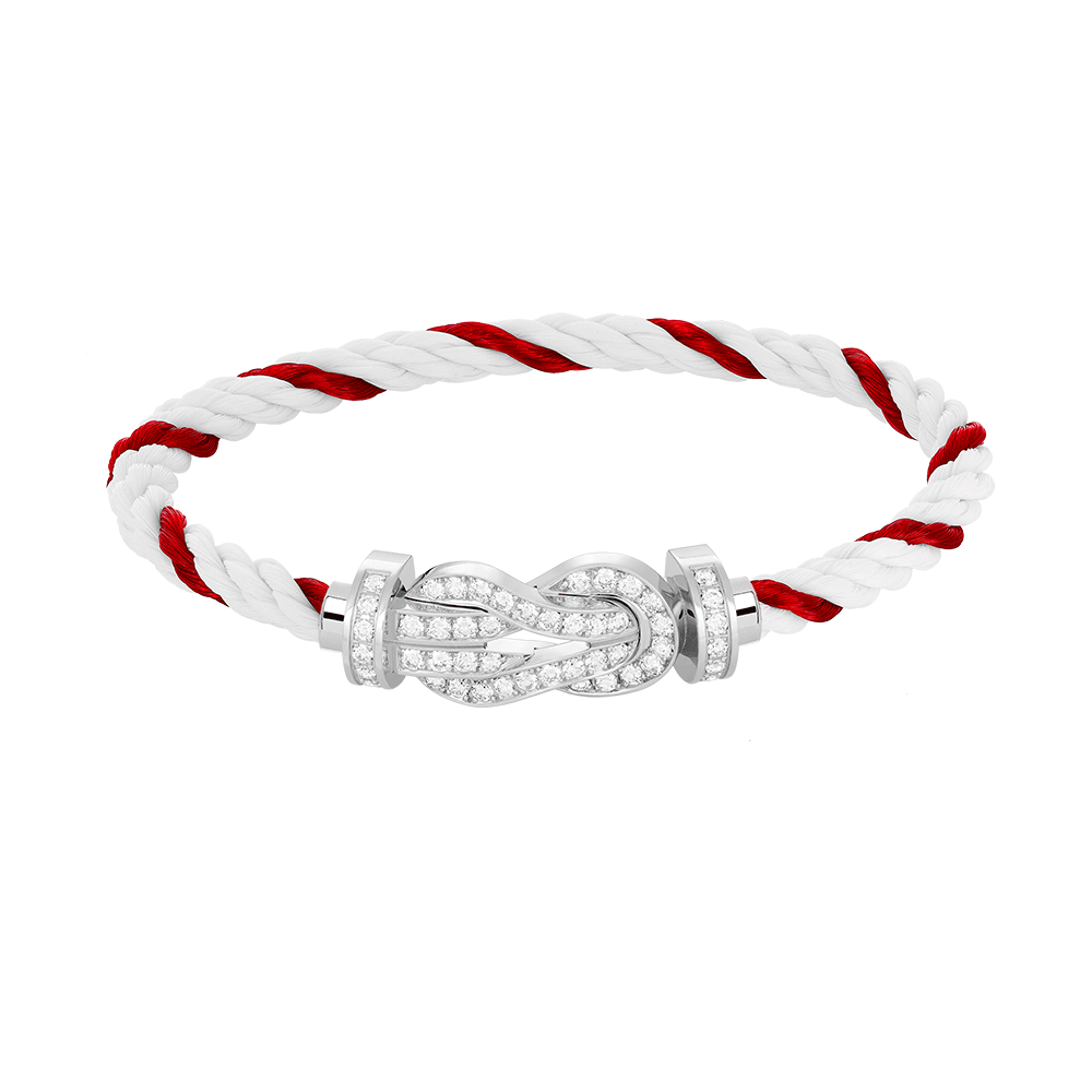 [Klee Schmuck]CHANCE GROSSES 8ER-SCHNALLEN-VOLLDIAMANTENARMBAND SILBER