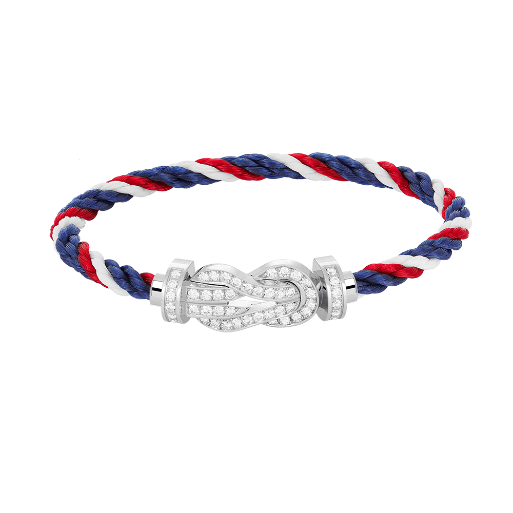 [Klee Schmuck]CHANCE GROSSES 8ER-SCHNALLEN-VOLLDIAMANTENARMBAND SILBER