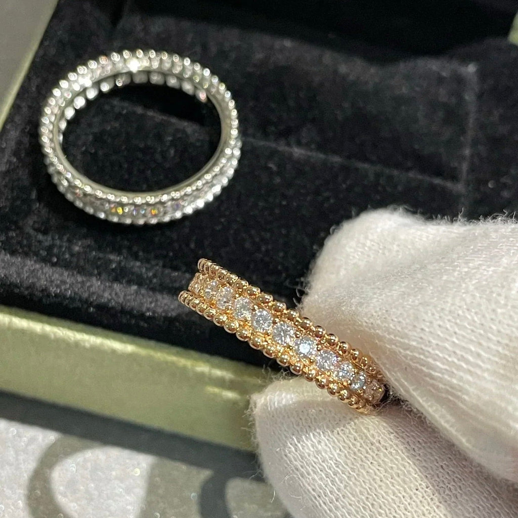 [Clover Jewelry]PERLEE DIAMOND ROSE GOLD RING