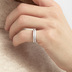 [Clover Jewelry]ZERO 1 ONE-BAND PAVED DIAMONDS AM SPIRALRING