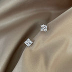 [Clover Jewelry]Zarte quadratische Ohrringe