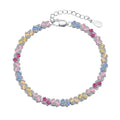 [Clover Jewelry]華やかなカラフルフラワーシェイプパーティブレスレット