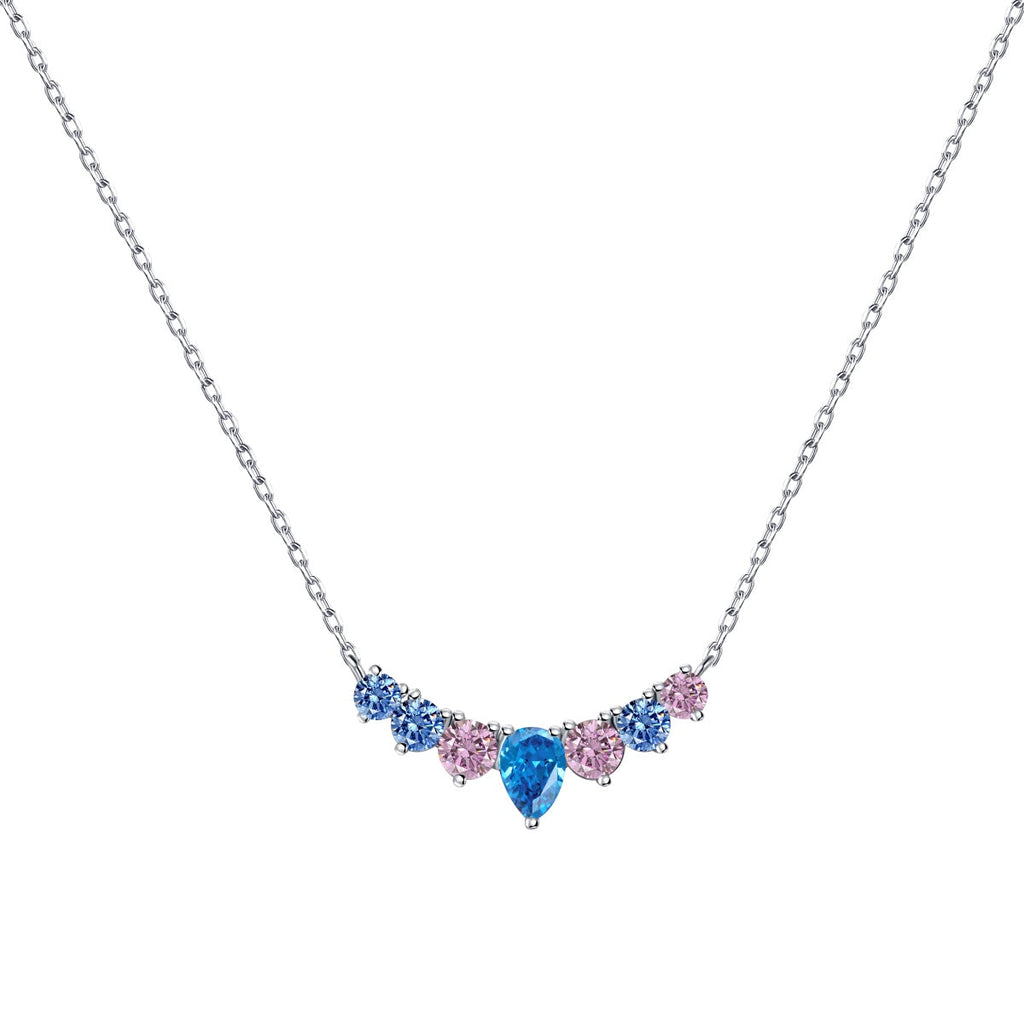 [Clover Jewelry]カラフルなハートネックレス