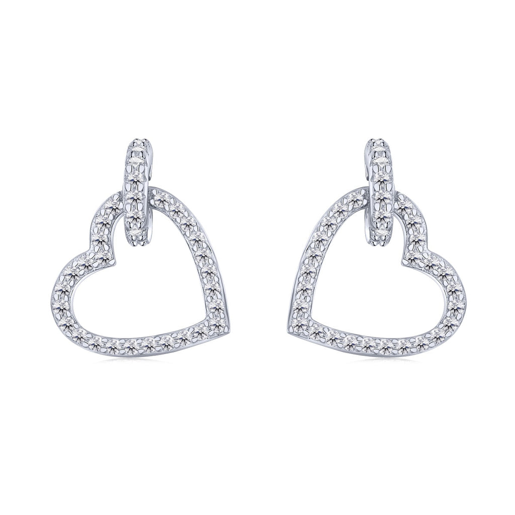 [Clover Jewelry]Dainty Heart Shape Earrings