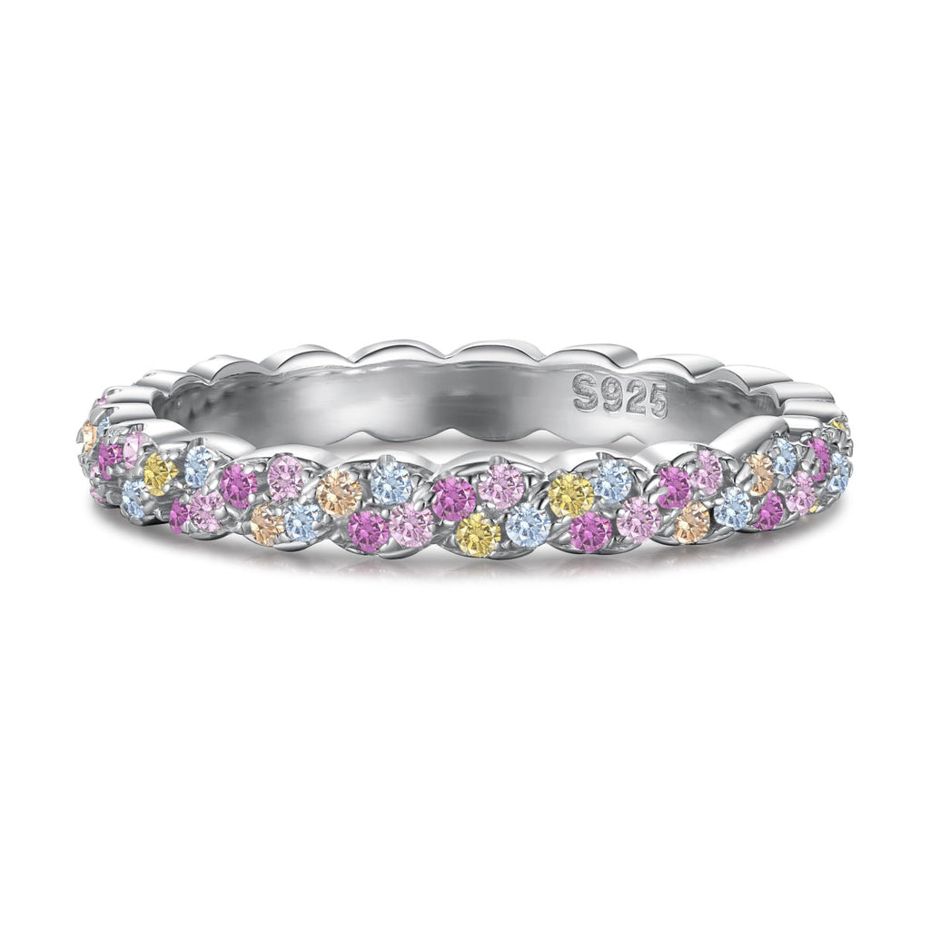 [Clover Jewelry]デイリーリング ラウンドカット 上品な輝き