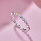[Clover Jewelry]煌めくラウンドカットのデイリーリング