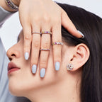 [Clover Jewelry]華奢なエメラルドカットリング デイリーユースに