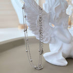 [Clover Jewelry]Zierliches doppellagiges Liebesherz-Armband