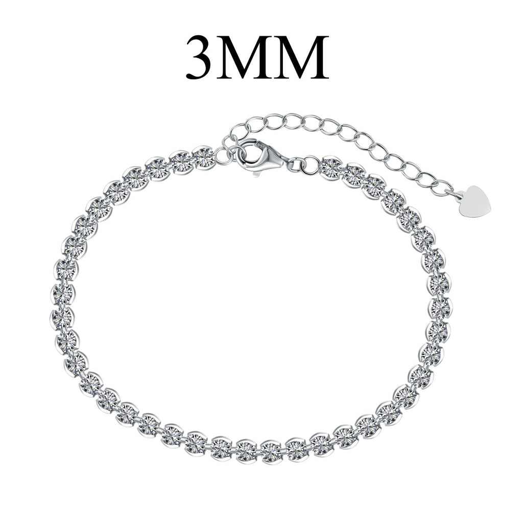 [Clover Jewelry]華やかな輝きのラウンドカットブレスレット