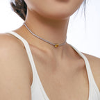 [Clover Jewelry]2.0 Karat aufwendige Smaragdschliff-Halskette