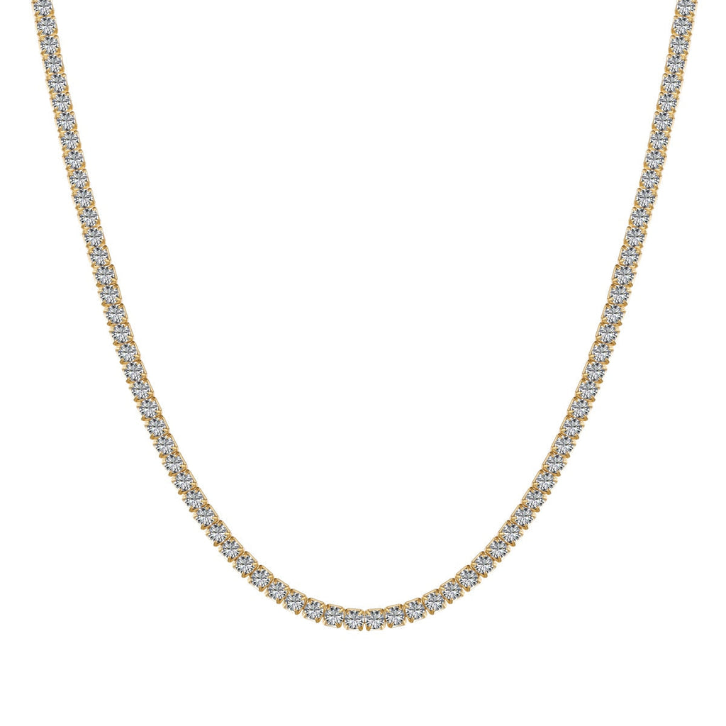[Clover Jewelry]ラウンドシェイプ テニスネックレス