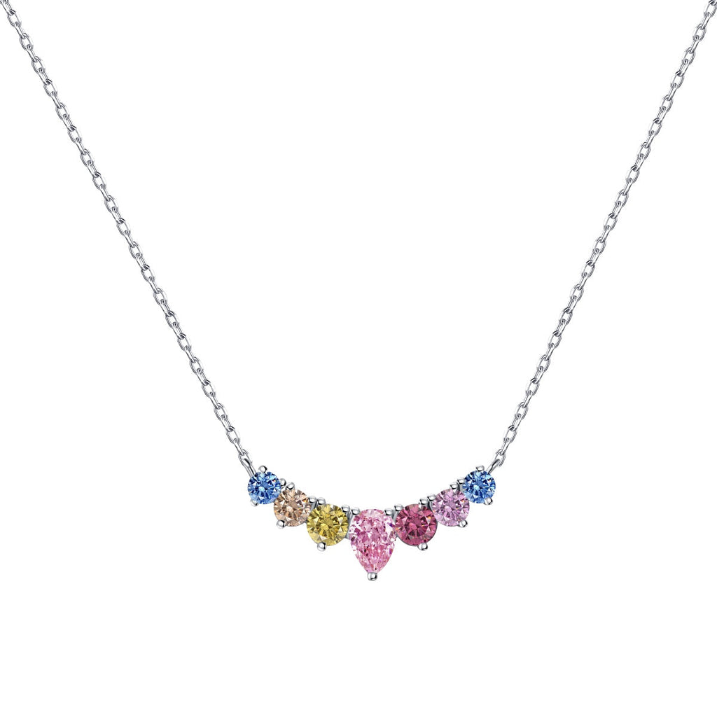 [Clover Jewelry]カラフルなハートネックレス
