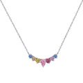 [Clover Jewelry]カラフルなハートネックレス