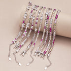 [Clover Jewelry]Ornate Colorful Butterfly Shape Round Cut Daily Bracelet