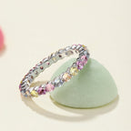 [Clover Jewelry]煌めくラウンドカットのパーティーリング