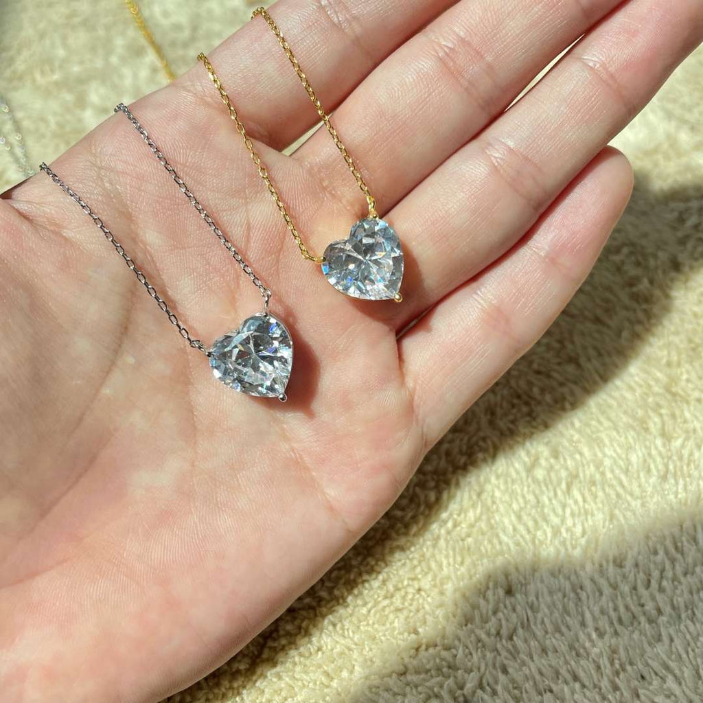 [Clover Jewelry]6.0カラット ラディアント ハートシェイプ ネックレス