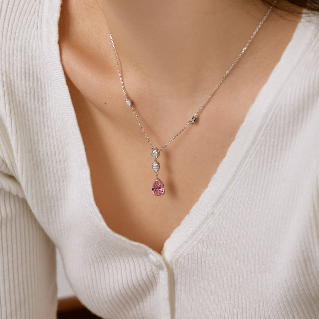 [Clover Jewelry]煌めくペアカットネックレス