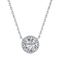 [Clover Jewelry]Luxuriöse Halskette mit Rundschliff