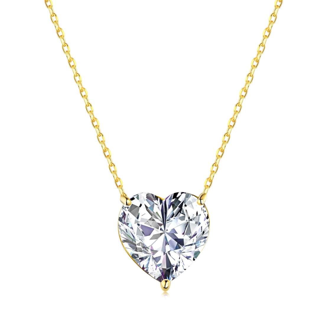 [Clover Jewelry]6.0カラット ラディアント ハートシェイプ ネックレス