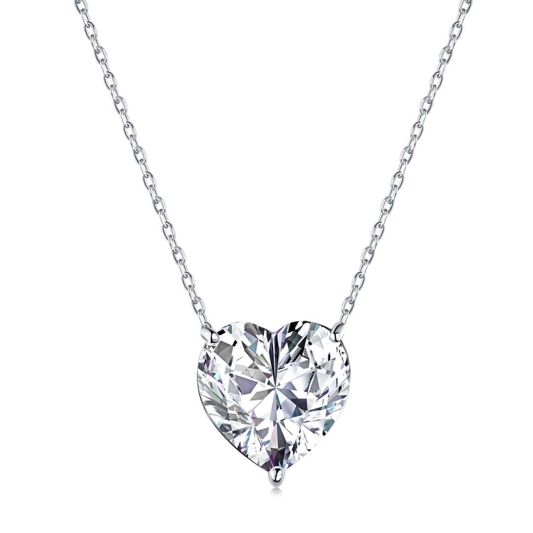 [Clover Jewelry]6.0カラット ラディアント ハートシェイプ ネックレス