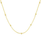 [Clover Jewelry]Small Bead Clavicle Chain Simple Necklace