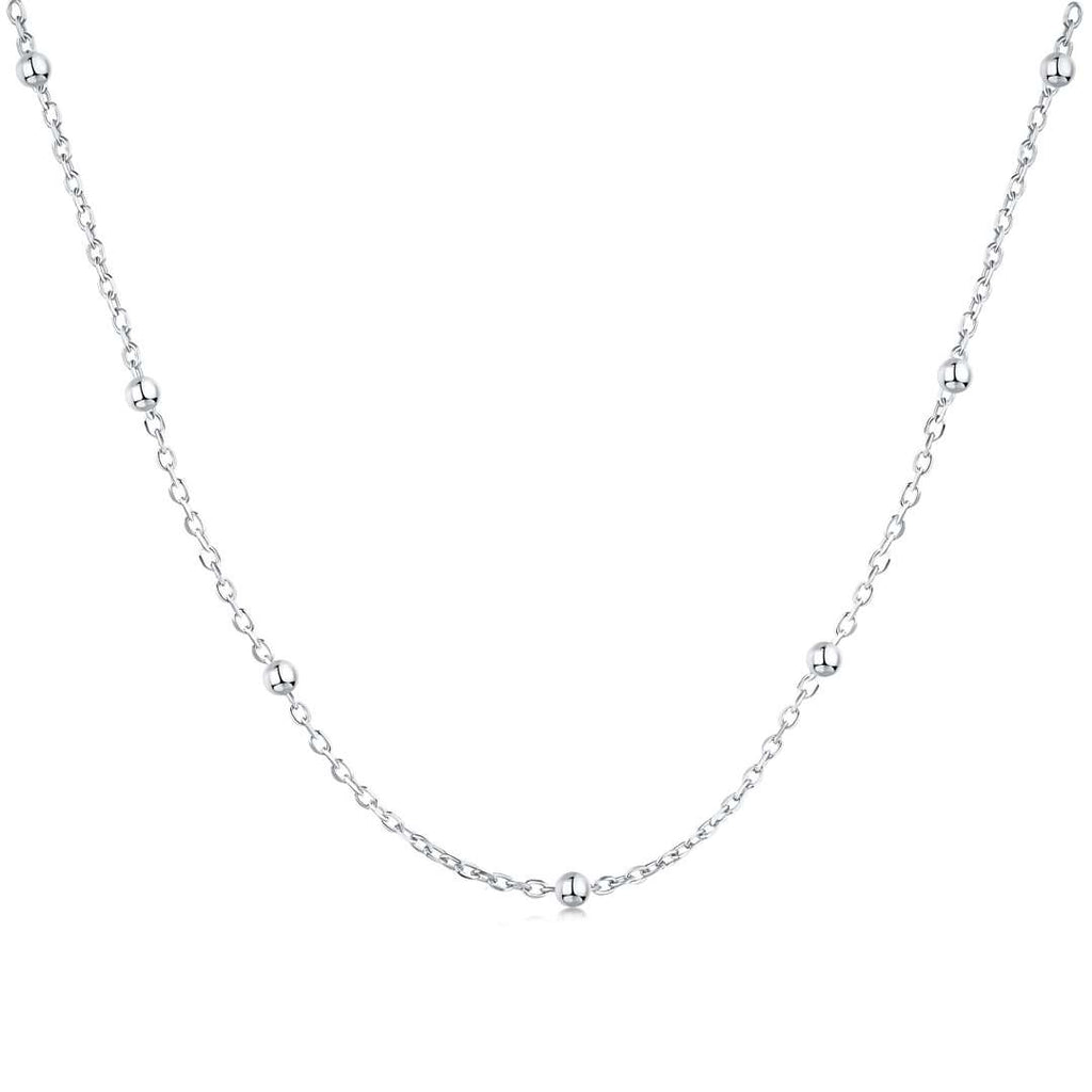 [Clover Jewelry]Small Bead Clavicle Chain Simple Necklace