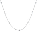 [Clover Jewelry]Small Bead Clavicle Chain Simple Necklace