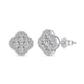 [Clover Jewelry]Four-Leaf Clover Flower Shaped Earrings