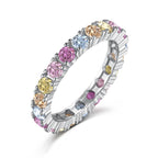 [Clover Jewelry]煌めくラウンドカット テニスリング