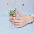 [Clover Jewelry]煌めくラウンドカットのパーティーリング