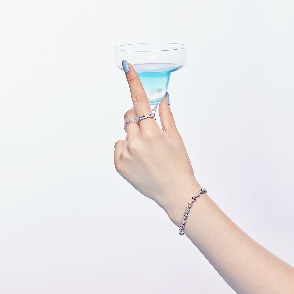 [Clover Jewelry]煌めくしずく型デイリーブレスレット