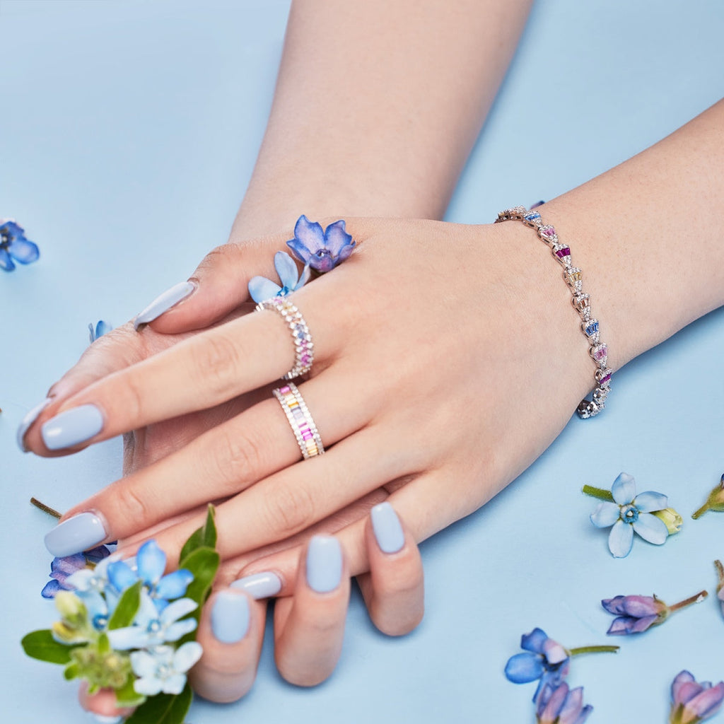[Clover Jewelry]煌めくしずく型デイリーブレスレット