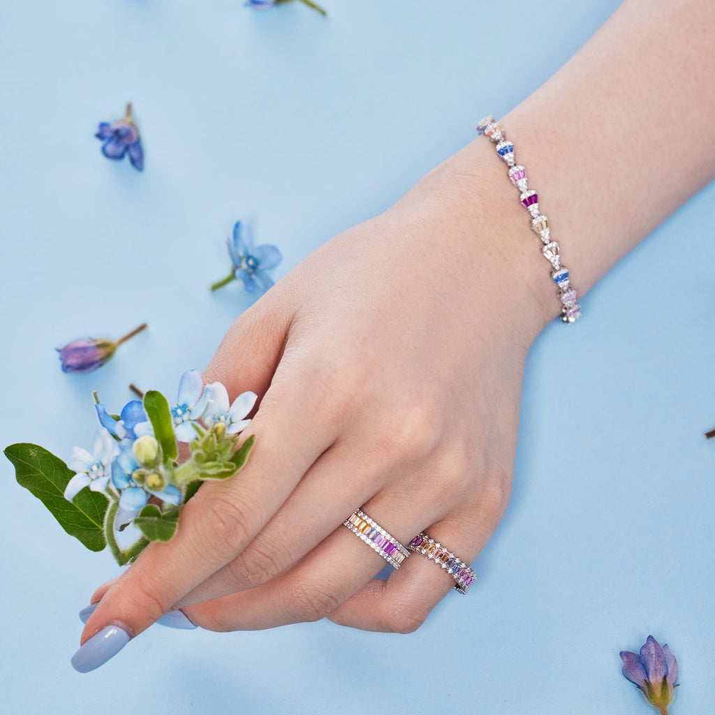 [Clover Jewelry]煌めくしずく型デイリーブレスレット