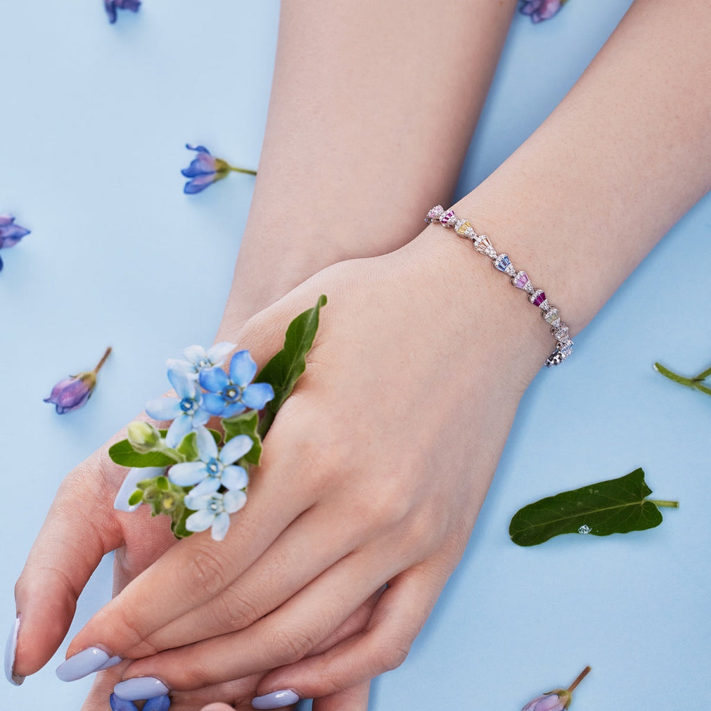 [Clover Jewelry]煌めくしずく型デイリーブレスレット