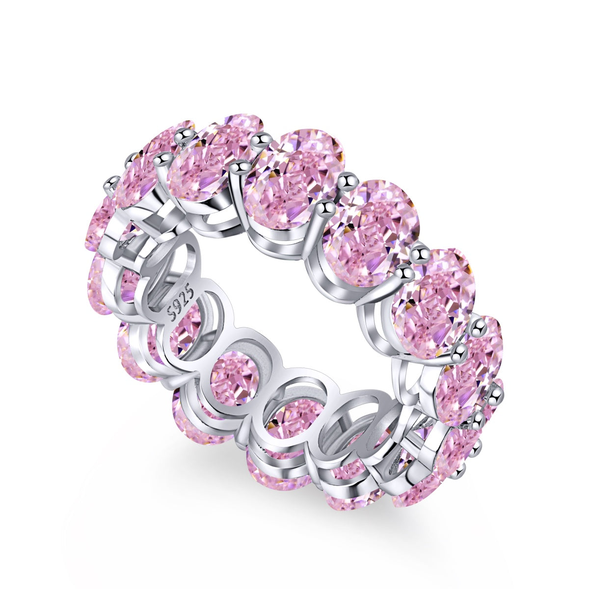 [Clover Jewelry]クッションカットテニスリング