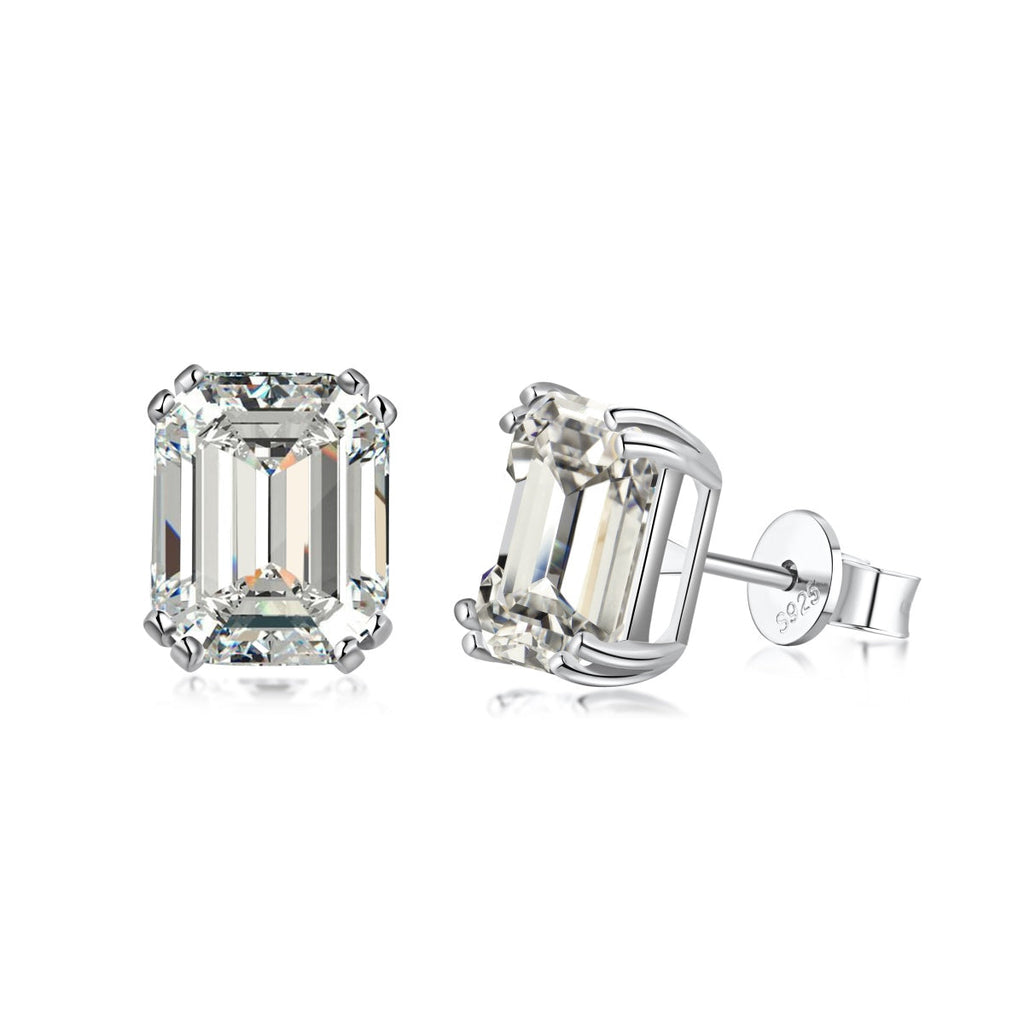 [Clover Jewelry]Funkelnde Ohrringe in quadratischer Form